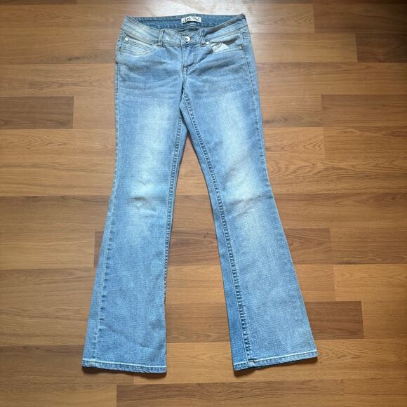 lei Denim - Women's Y2k L.E.I. Ashley Lowrise Bootcut Light Wash Blue Denim Jeans Sz 28 x 30